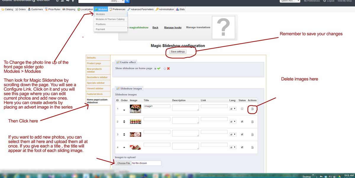 Prestashop Magic Slider